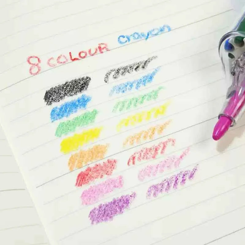 Penco 8 Colour Crayon FT-058
