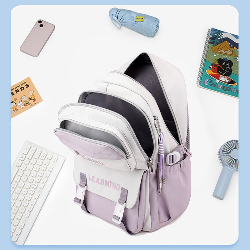 College Backpack for Women – Large Capacity Oxford Fabric Laptop Bag