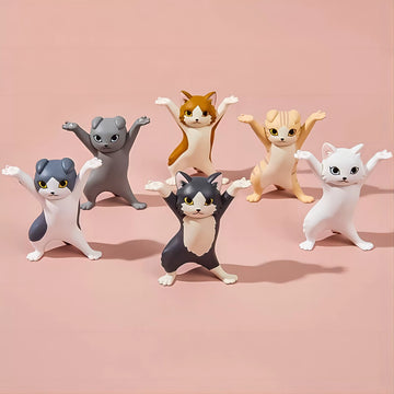 Lekfull kattfigur pennställ set 6-delar