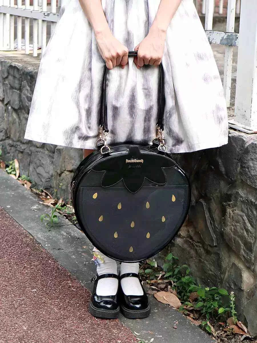 Strawberry Ita Bag A4 Size with Adjustable Shoulder Straps
