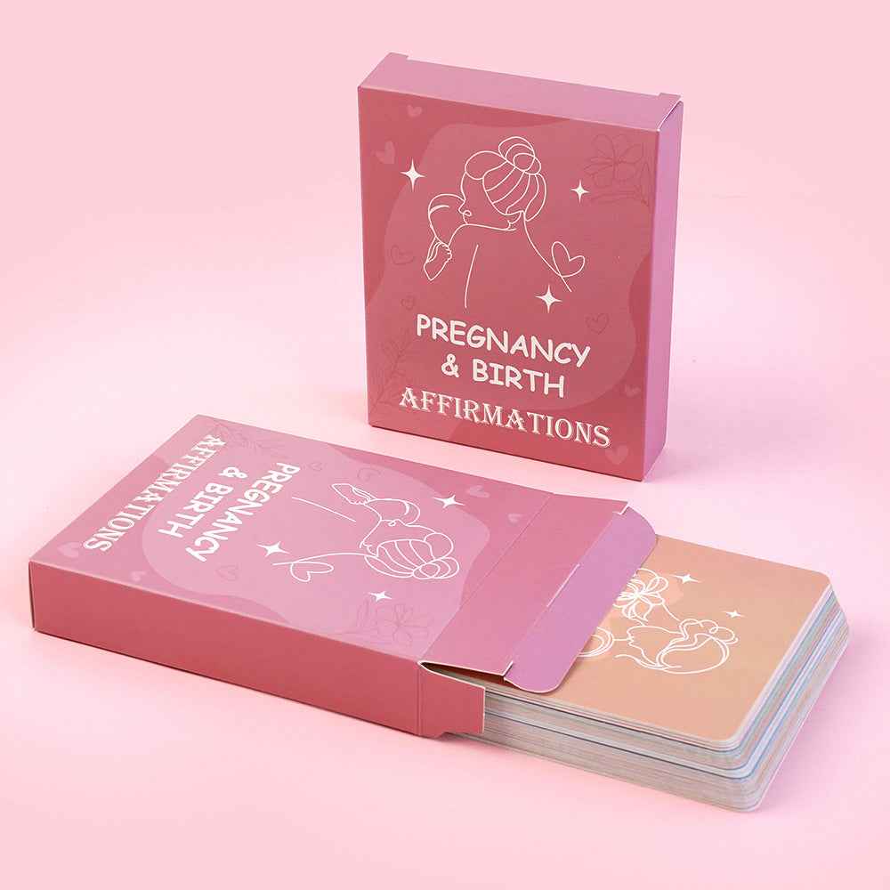 50 Positive Pregnancy Affirmation Cards for New Moms