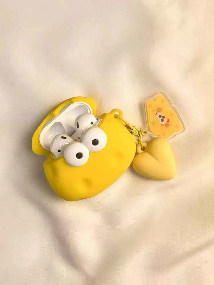 3D Cheese Plastic AirPods Case