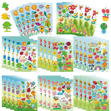 Make a Face Spring Story Stickers for Kids 32 Sheets