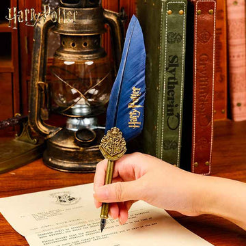 Harry Potter Feather Metal Dip Pen Set