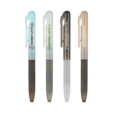 TANOOCI TBX-105 Pix cu Gel cu Miros de Cafea 0,5MM Set de 4 Bucăți