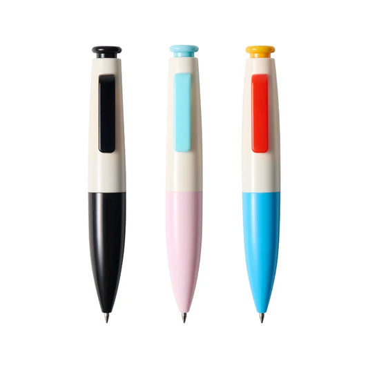 KACO PLAY Retro Mini Click Gel Pen Pocket-Sized 3-Pack