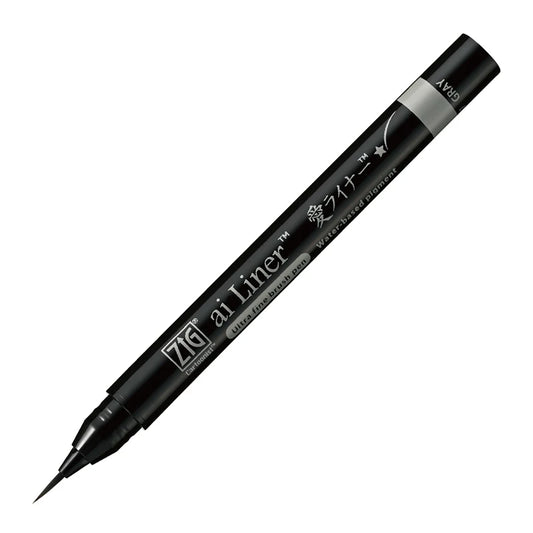 Kuretake ZIG ai Liner Ultra Fine Brush Pen – Black / Grey / Brown / Dark Brown | Inking, Illustration & Sketching | Japan Kuretake ZIG