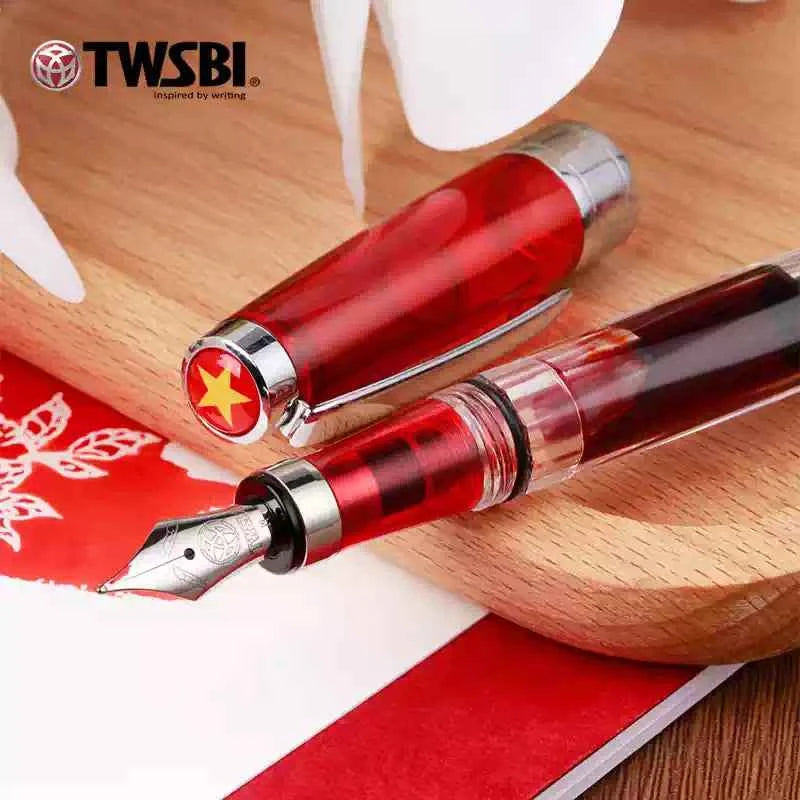 TWSBI DIAMOND580 ルビーレッド F TWSBI Diamond 580 Fountain Pen All Red Star Limited Version