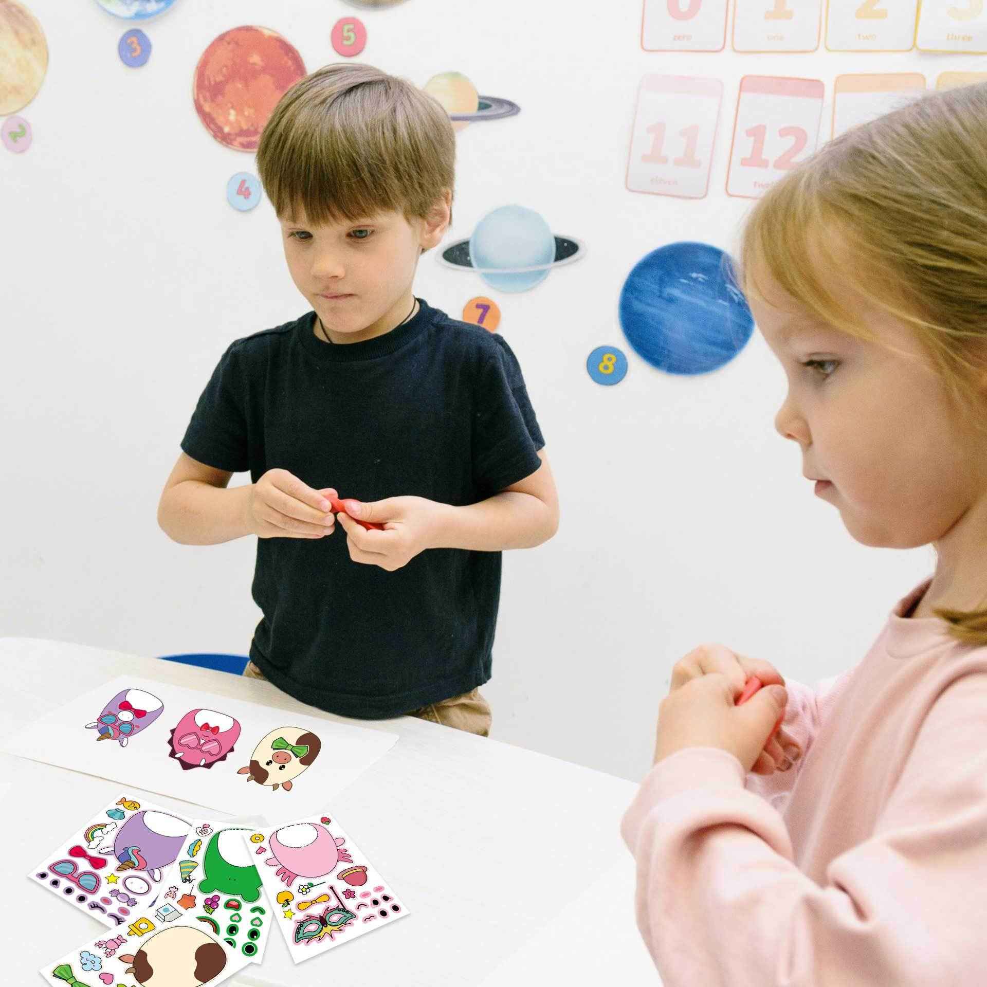 Make a Face Squishmallow Stickers for Kids 24 Sheets