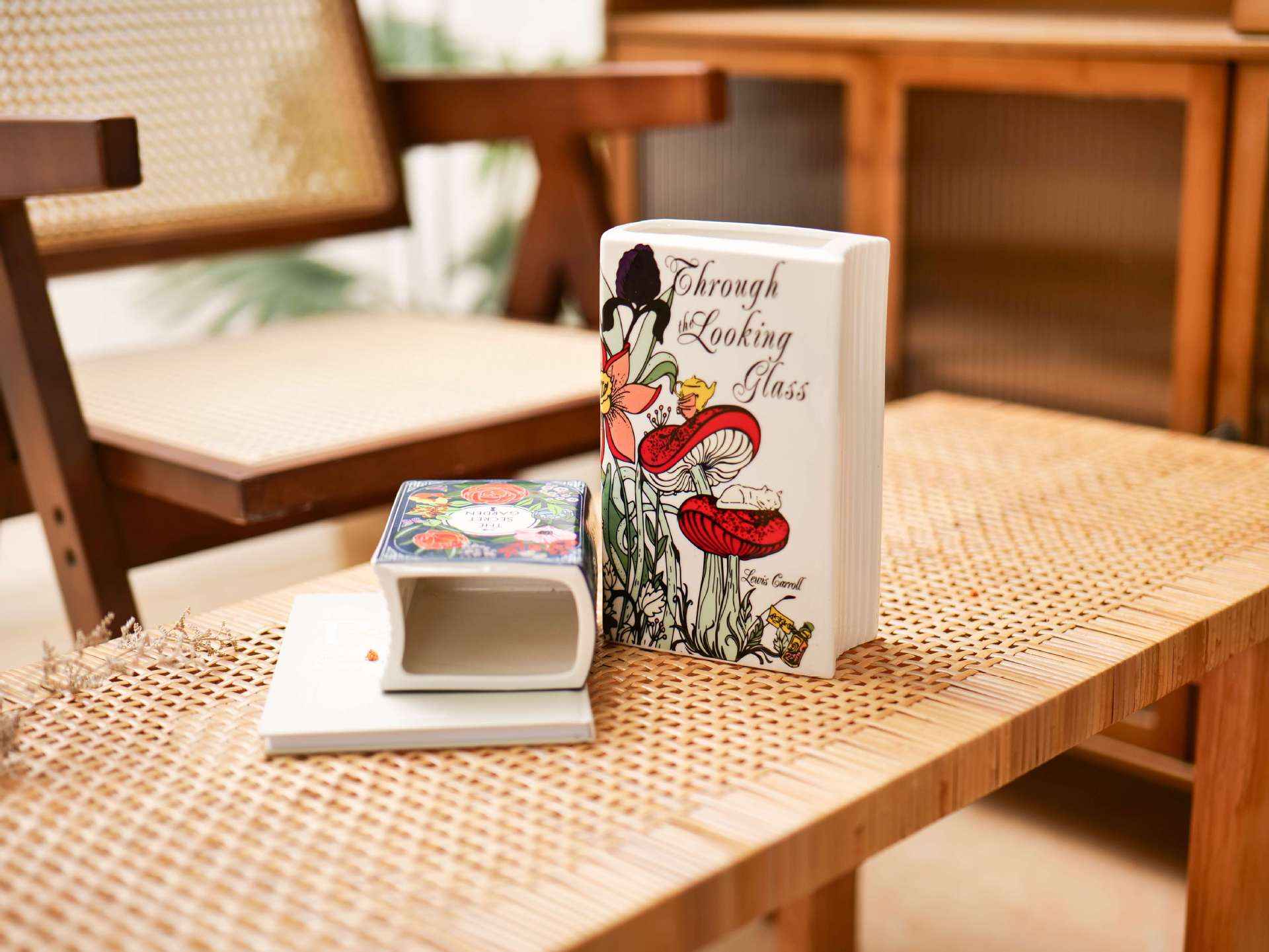 Ceramic Book-Shaped Decorative Planter for Home Decor Book Lovers