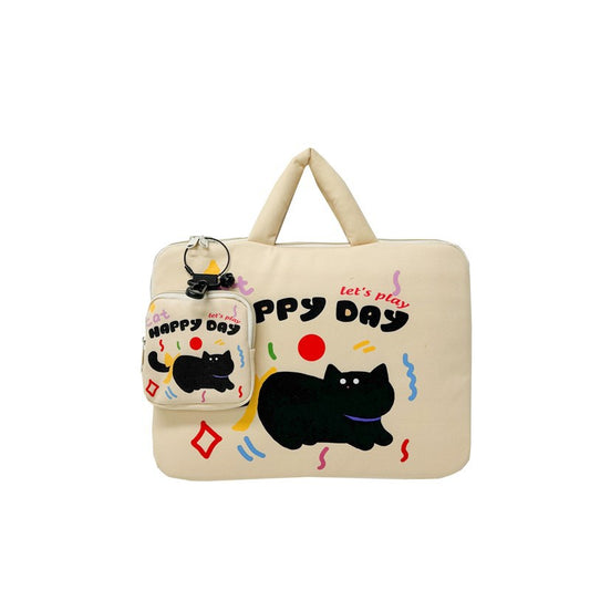 Beež kassiga sülearvutikott 11–14 tolli 2-osaline komplekt