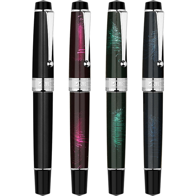 Majohn T5 Piston Fountain Pen,Large Ink Capacity Writing Set with Box