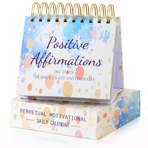 Calendrier D’affirmation Quotidien - 365 Citations Positives - Cadre Bureau Motivant Pour Femmes