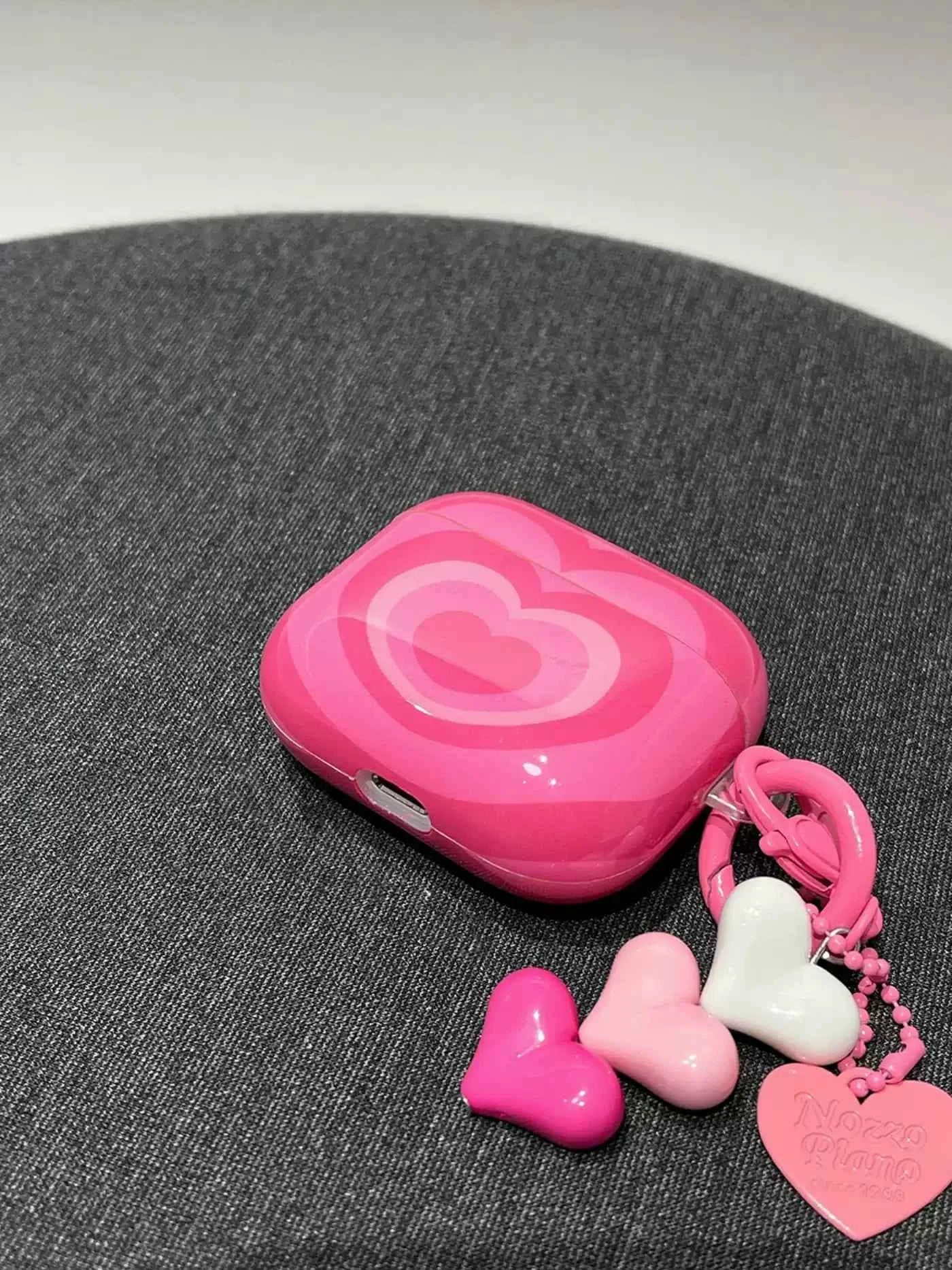 Pink Heart AirPods Case