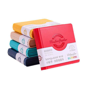 LANGUO MINI Art Watercolor Paper Sketchbook Tearable 5 Pack