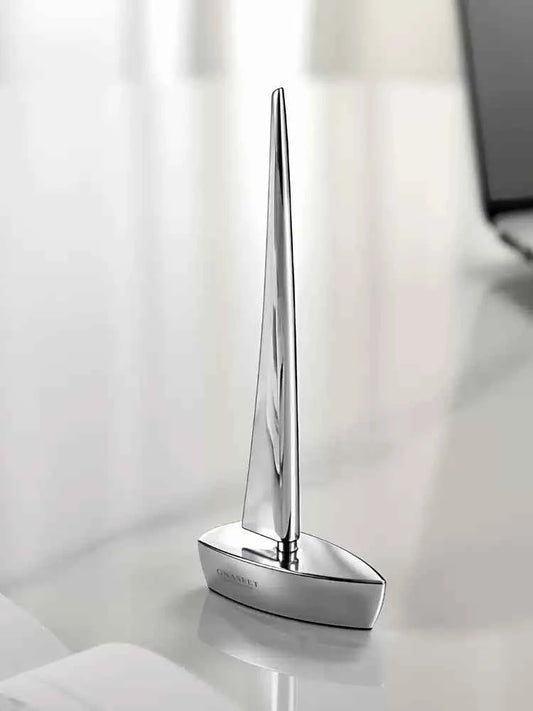 GNASEET Sailing Ship Eternal Forever Pen Polished Silver
