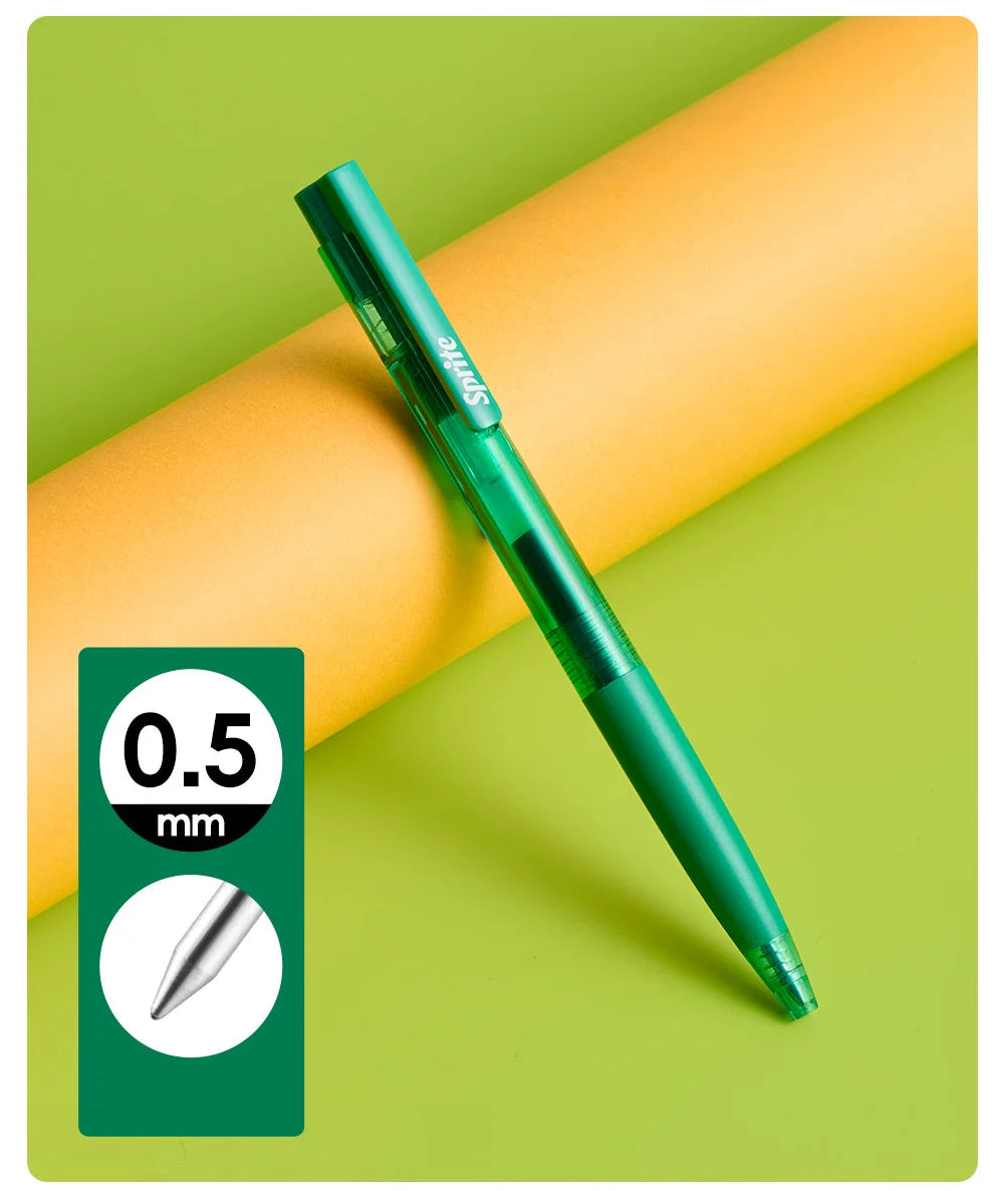 KACO x Sprite Limited Edition Click Gel Pen Black Ink 0.5mm 4-Pack