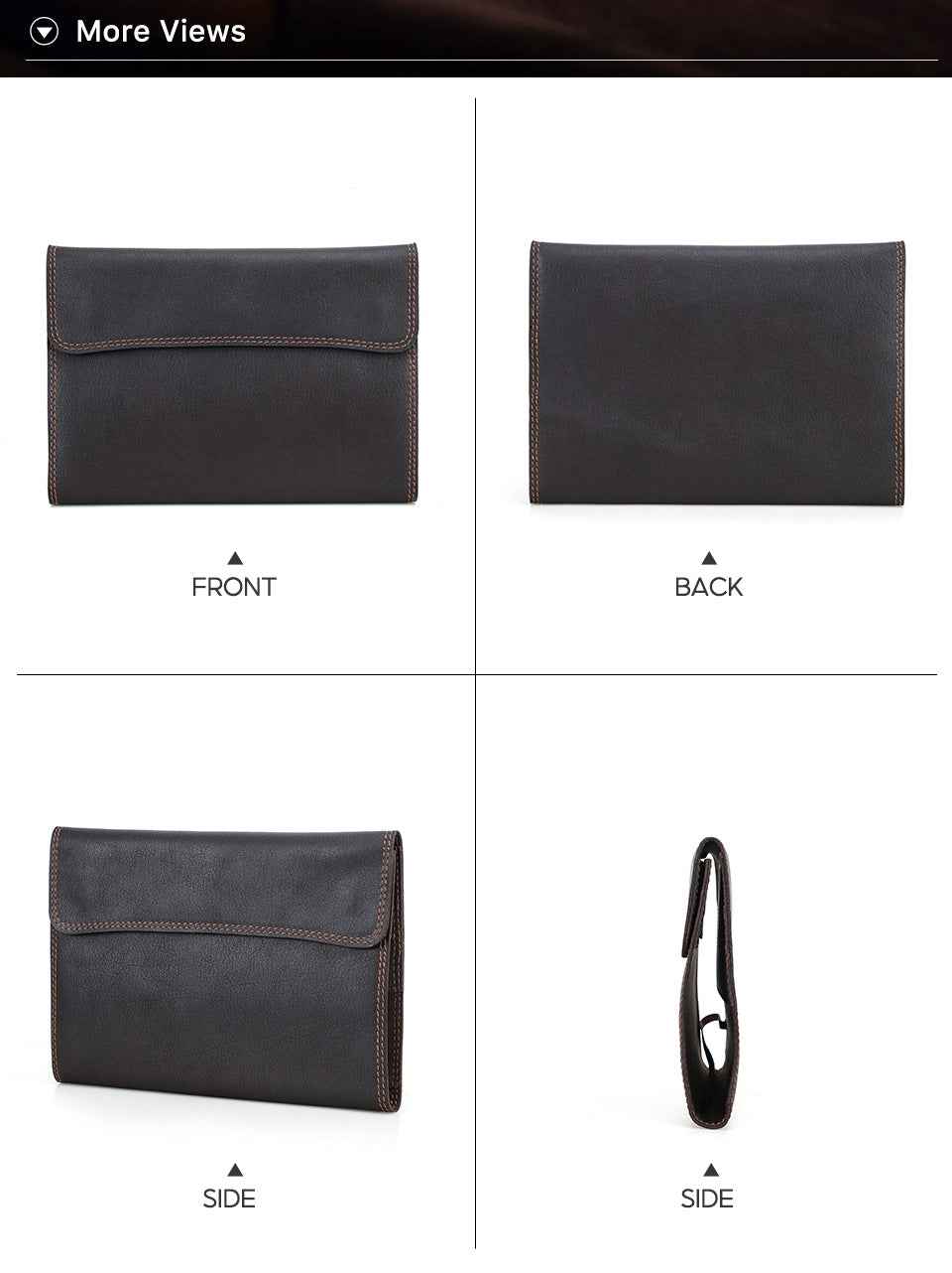 A5 Leather Journal Cover Notebook Protector with Pocket