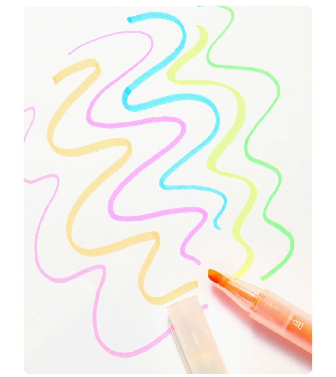 KACO PURE Highlighter Set | Candy Color Marker Pens | 6-Pack