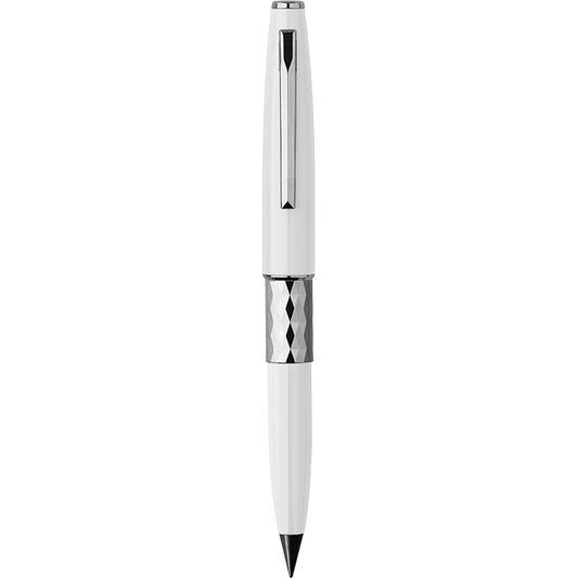 MAJOHN N102 Dual-Ended Fountain Pen & Eternal Pencil with 5 Alloy Pencil Tips White