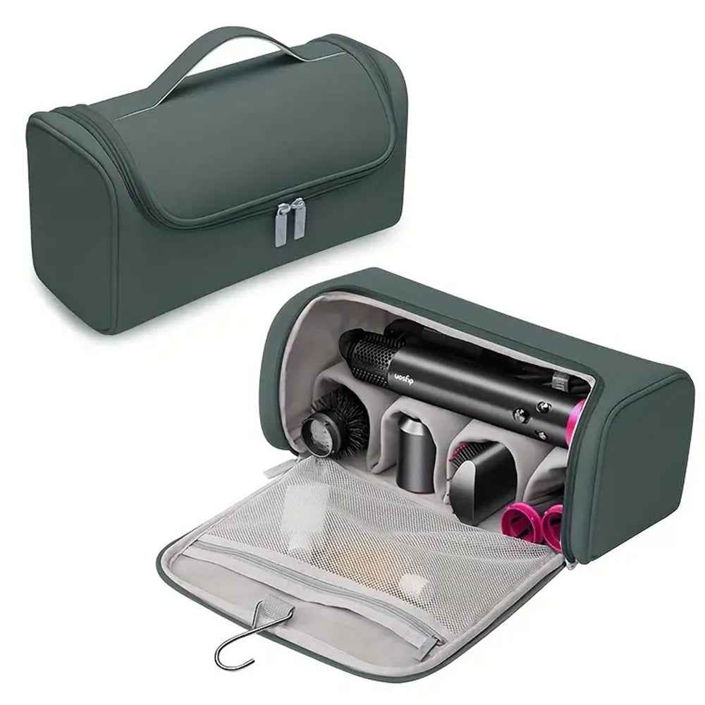 Multi-Function Hair Dryer & Curling Iron Storage Bag with Hanging Hook