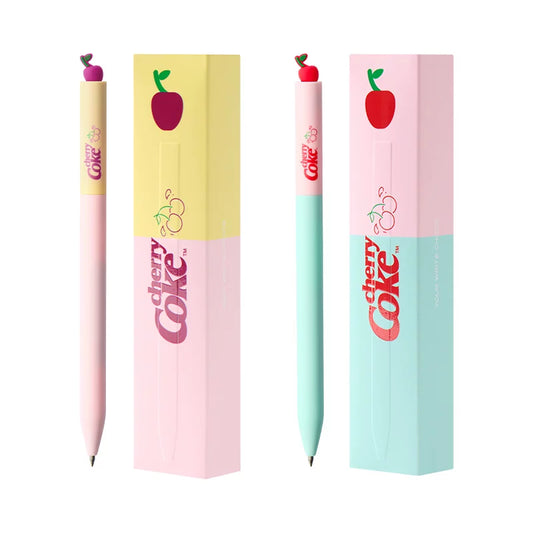 KACO x Coca-Cola Cherry Coke Gel Pen Set 0.5mm Black Ink,2 Pack