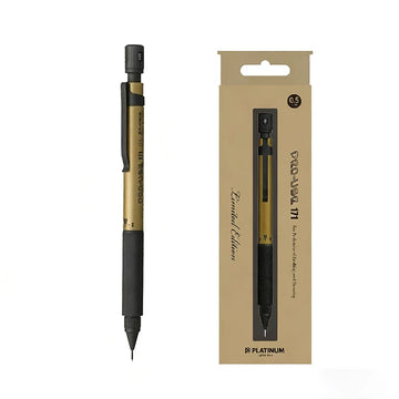 Platinum PRO-USE 171 Druckbleistift 0,5 mm – MSDA-3500B Limited Edition | Frostgold / Frostsilber | Professionelles technisches Zeichnen und Skizzieren