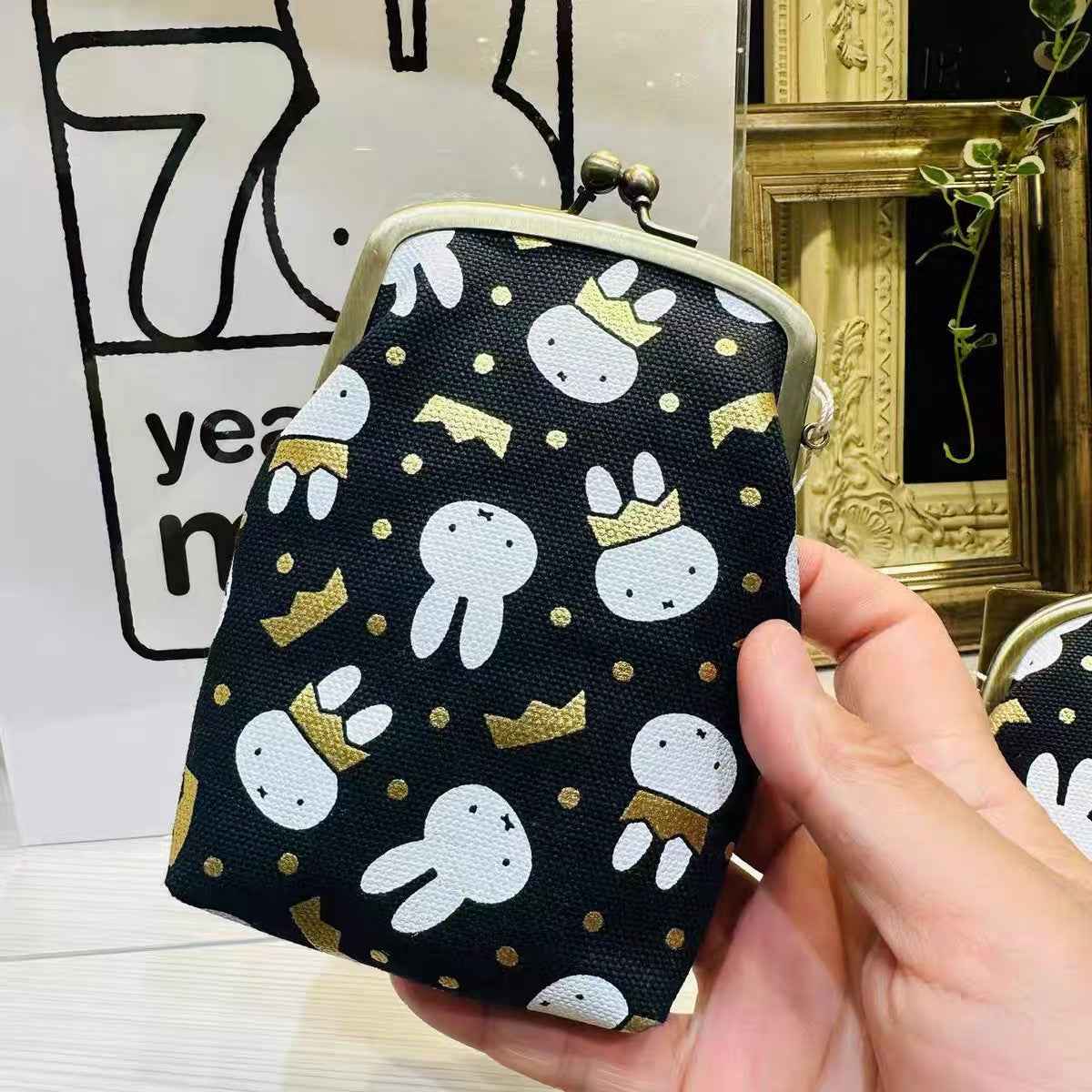 Japanese Miffy 70th Anniversary Coin Pouch Clasp Phone Bag