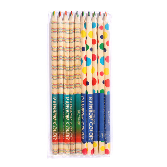 100pcs 4IN1 Rainbow Color Drawing Pencils