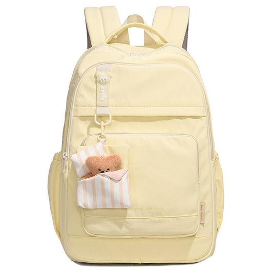 Aesthetic Large Capacity Backpack for Teen Girls | Minimalist School Knapsack