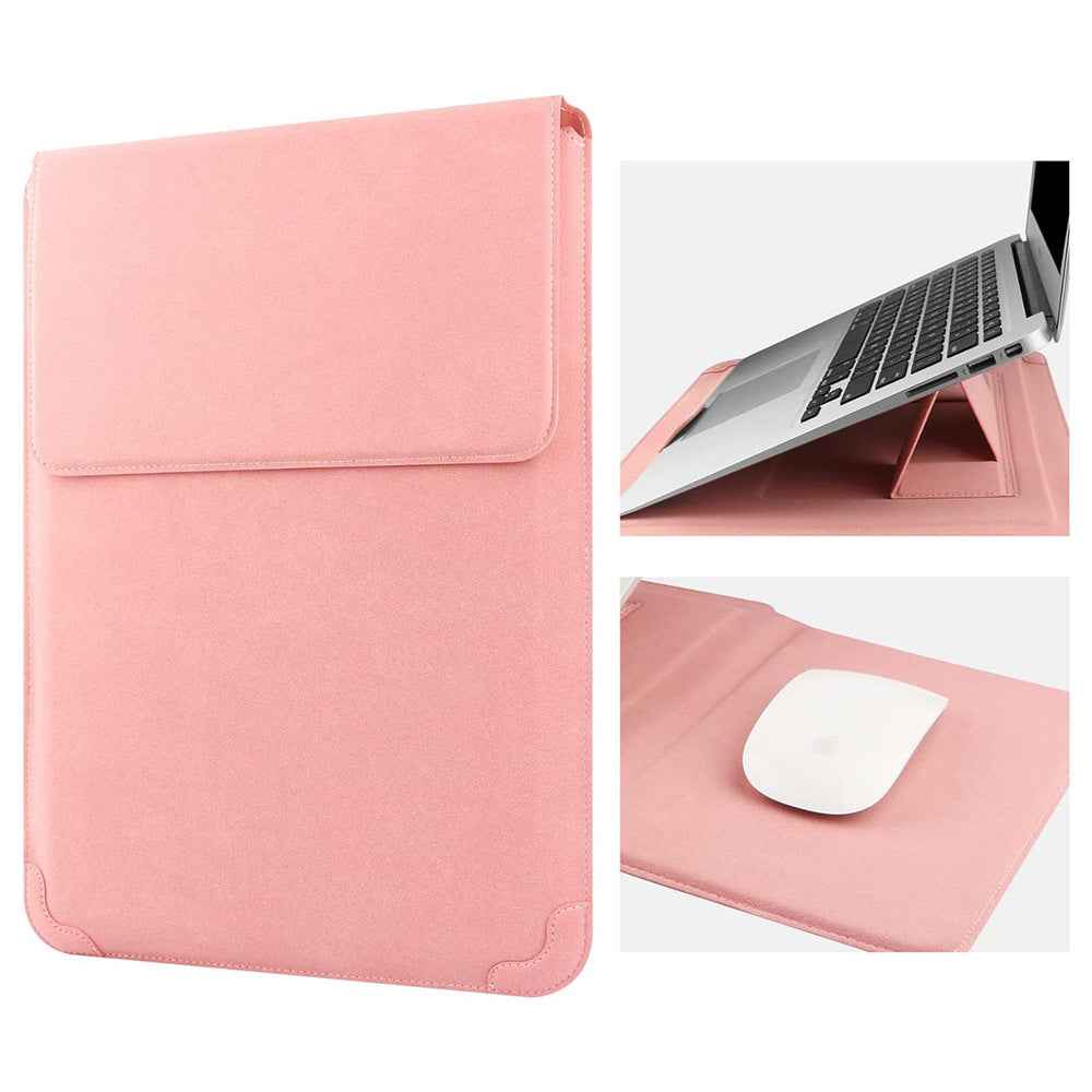 PU Leather Sleeve Case with Stand MacBook Air 13 14 inch
