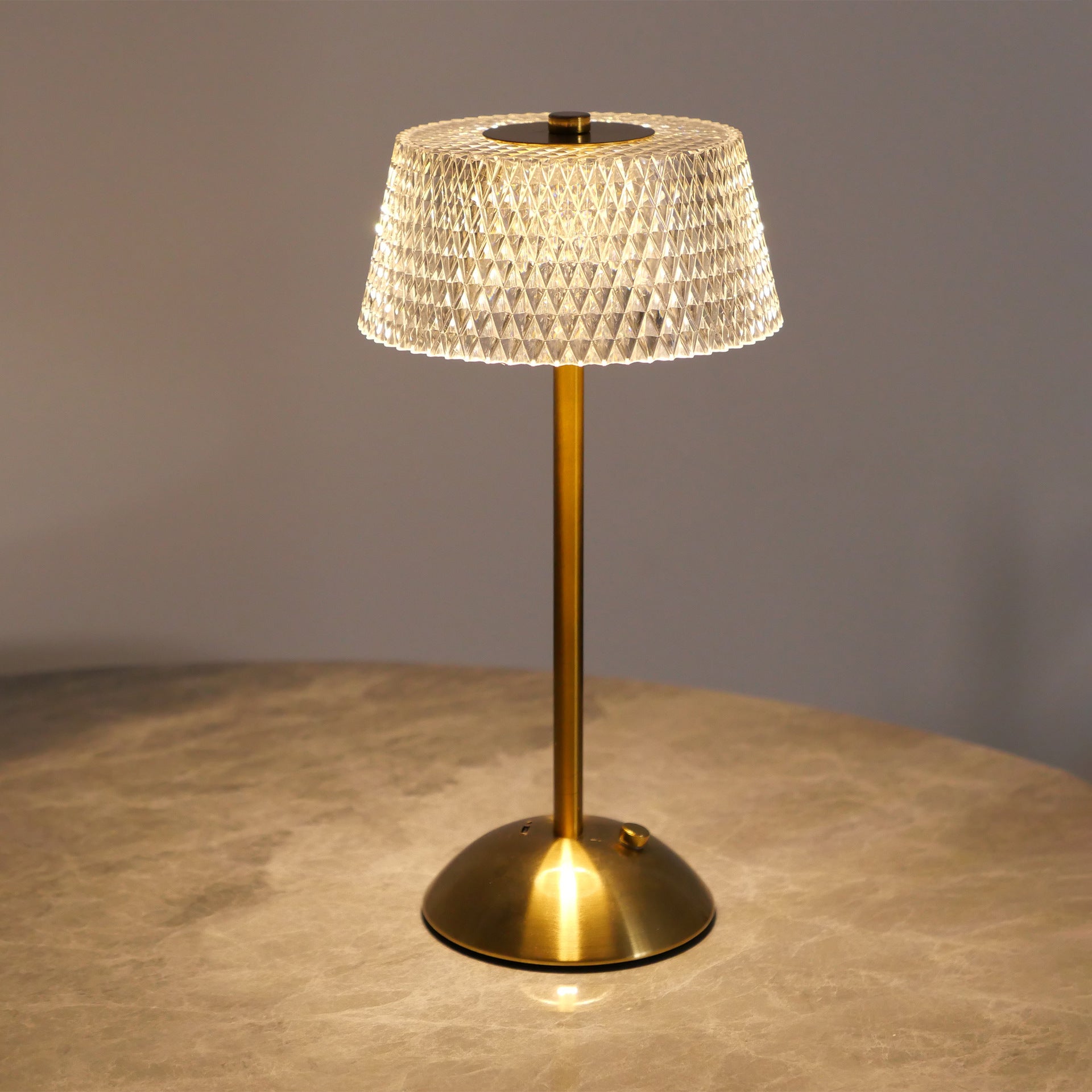 Diamond Starlight USB Rechargeable Table Lamp Luxury Metal Atmosphere Light