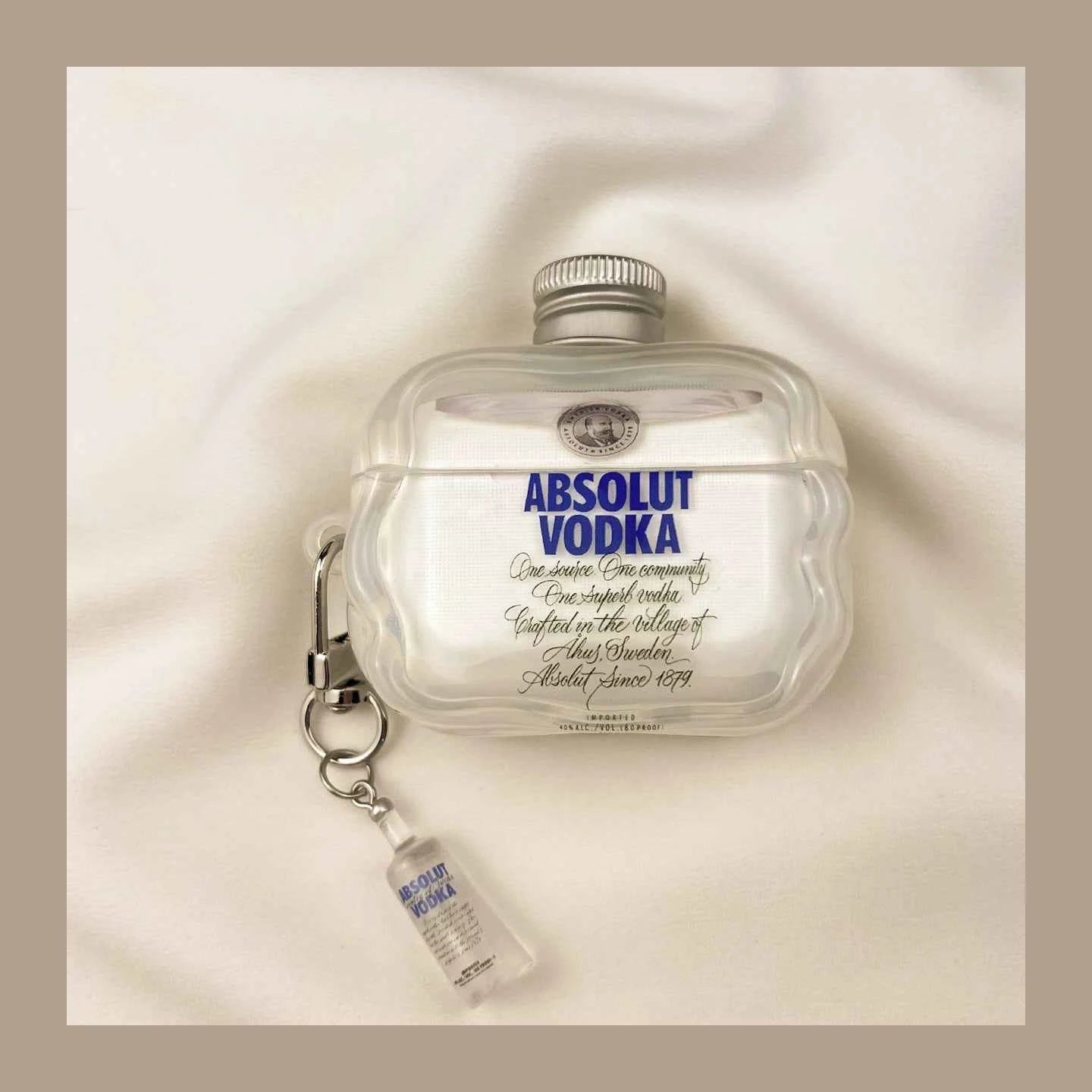 3D Wodka-Flaschen AirPods-Hülle