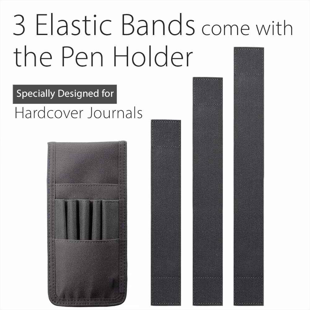 Adjustable Elastic Band Pen Holder for Notebooks,Planners Journals