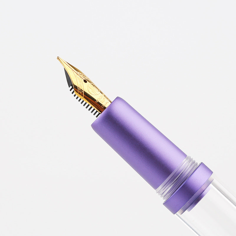 MAJOHN M2 Plus Metallic Transparent Eye Dropper Filling Fountain Pen