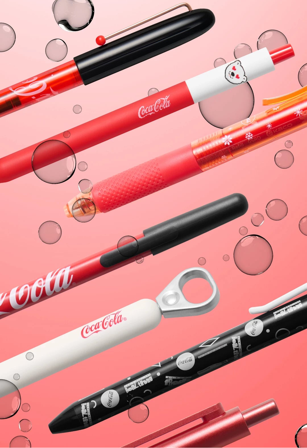 コカ・コーラ　Coca-Cola　ノート&ボールペン KACO x Coca-Cola Stationery Gift Set | Fountain Pen + Mechanical