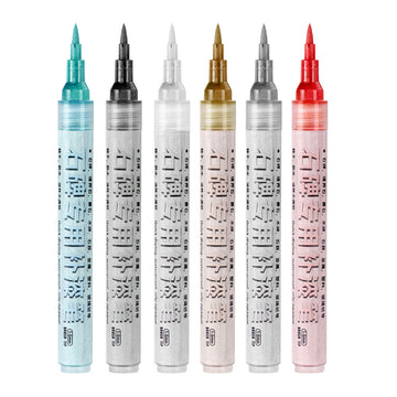 Tombstone Touch-Up Paint Pen | Soft Tip Valve, Waterproof & UV-Resistant | 6-Color Set 6 Mixed Colors