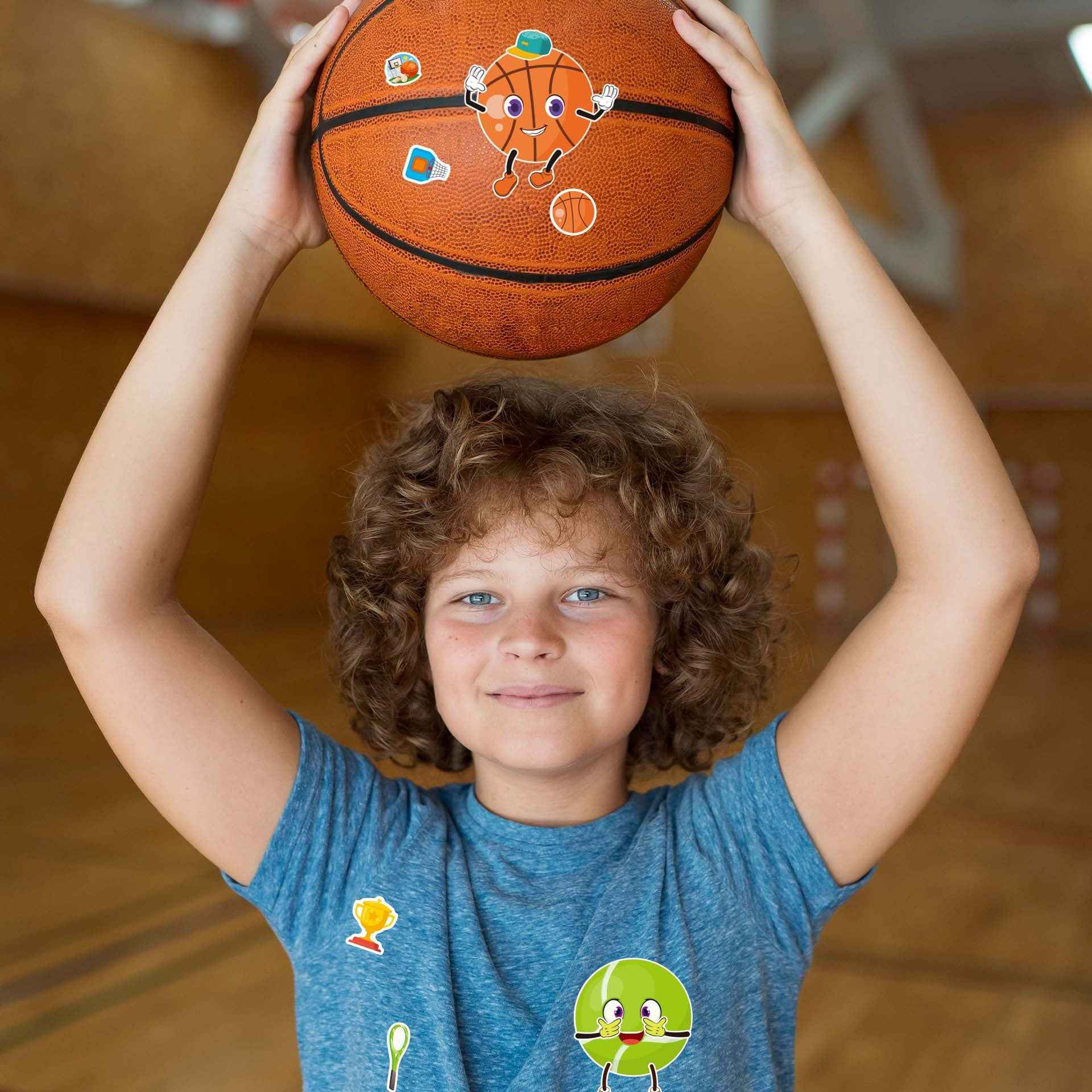 Make a Face Football Basketball Stickers for Kids 32 Sheets