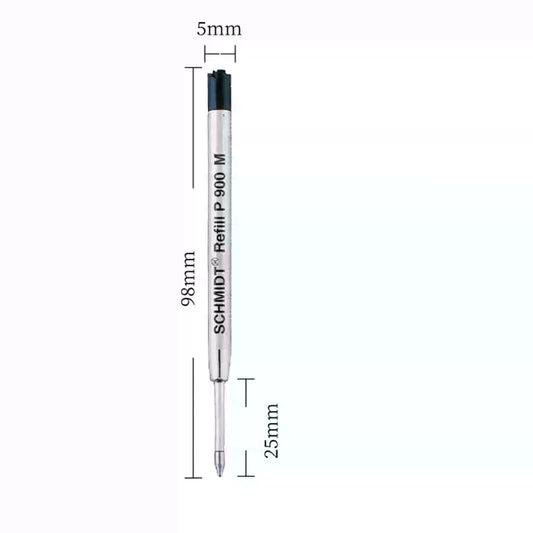 Schmidt Standard P900 M Ballpoint Pen Refill Black/Blue 2 Pack