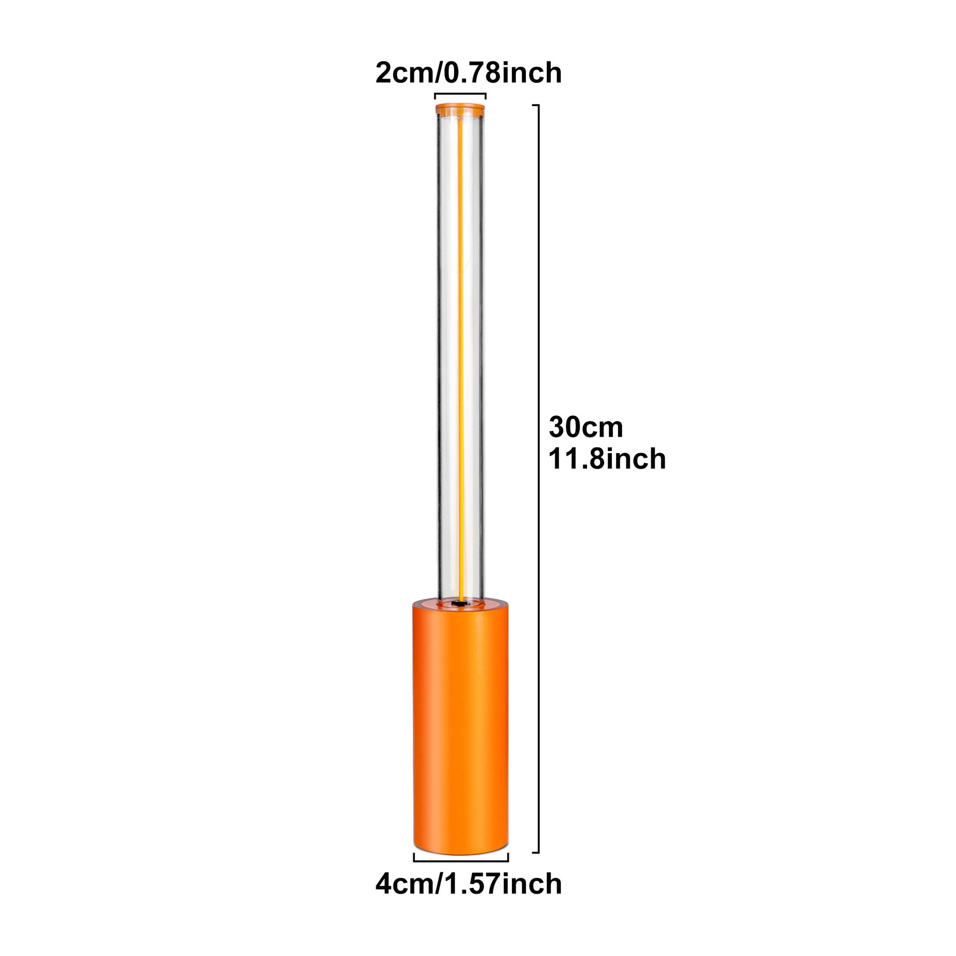 Rechargeable LED Stick Table Lamp Atmosphere Light for Hotel, Restaurant & Bar Orange