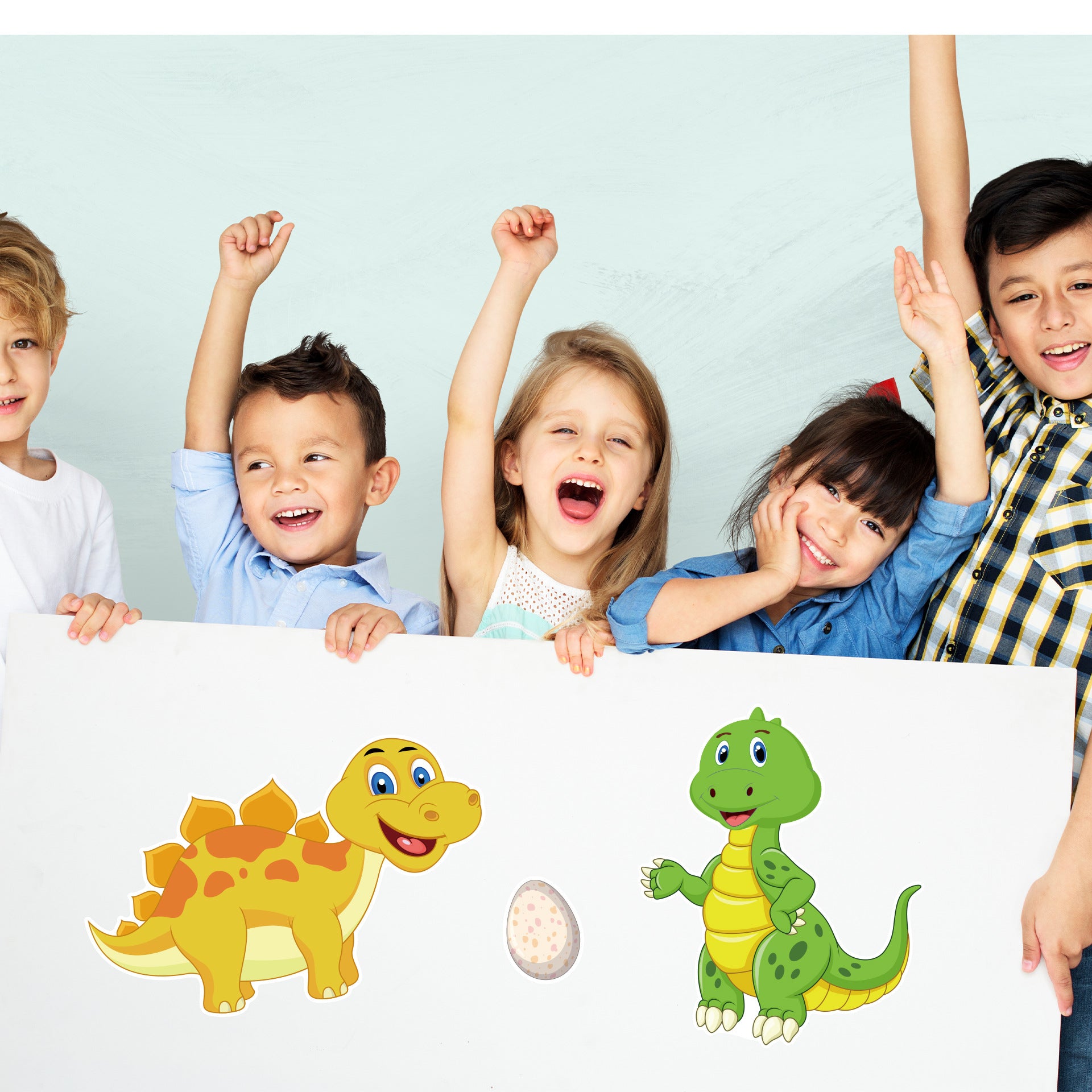 24 Sheets Dinosaur Make a Face Stickers for Kids Todders Activities - TTpen