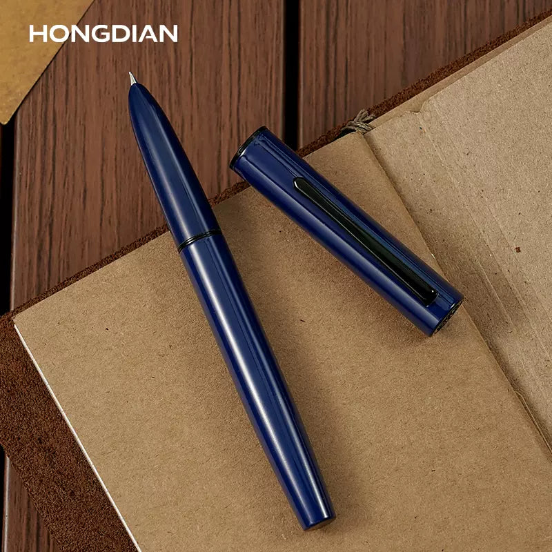 Hongdian C1 Fountain Pen Classic Retro Metal Pen with Ink Converter