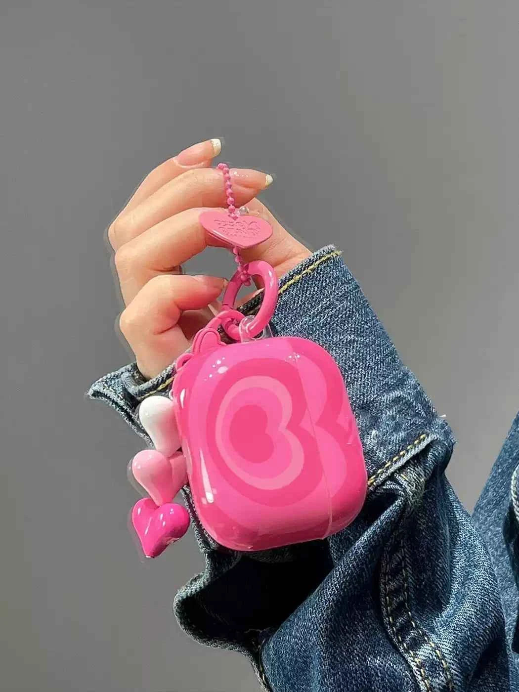Pink Heart AirPods Case