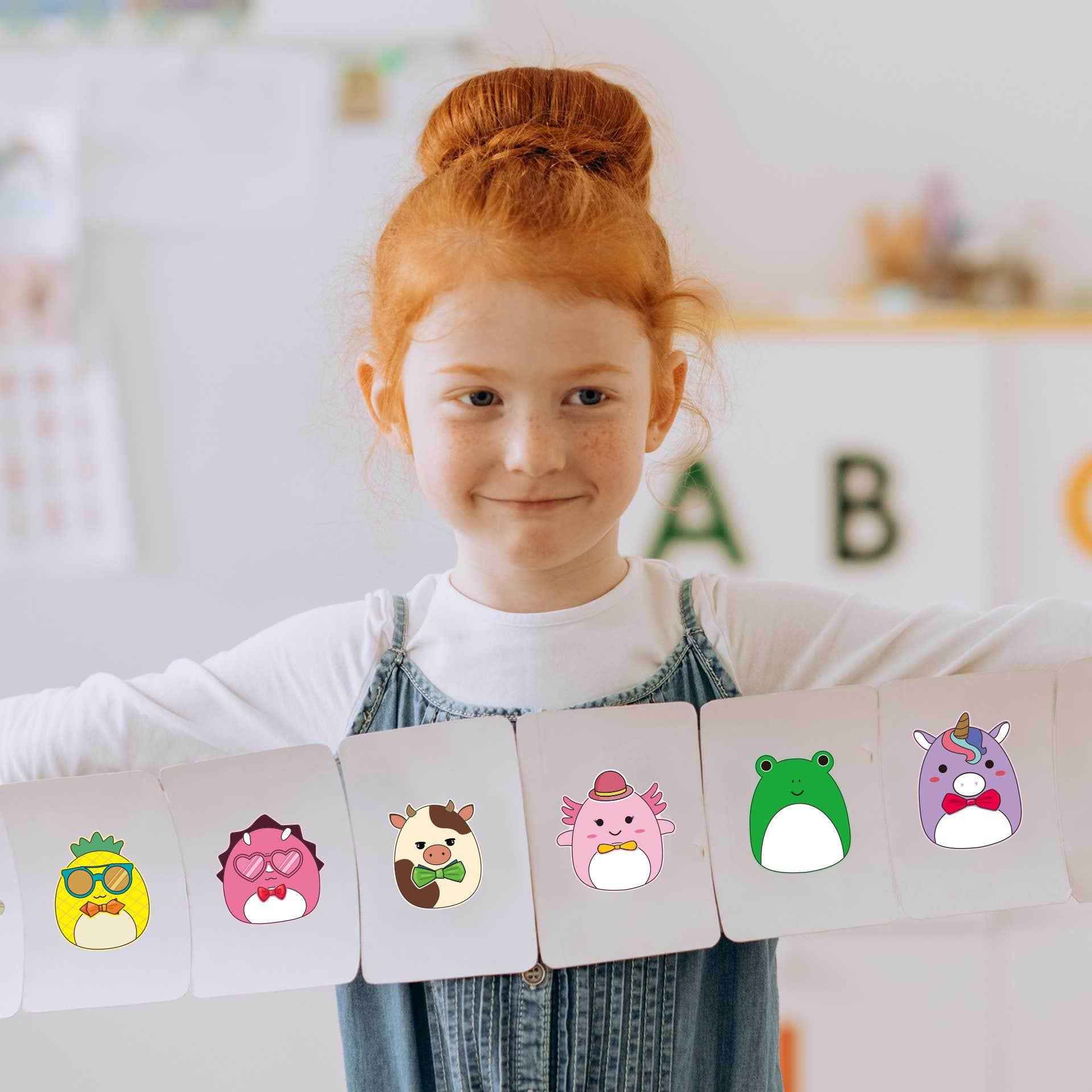 Make a Face Squishmallow Stickers for Kids 24 Sheets