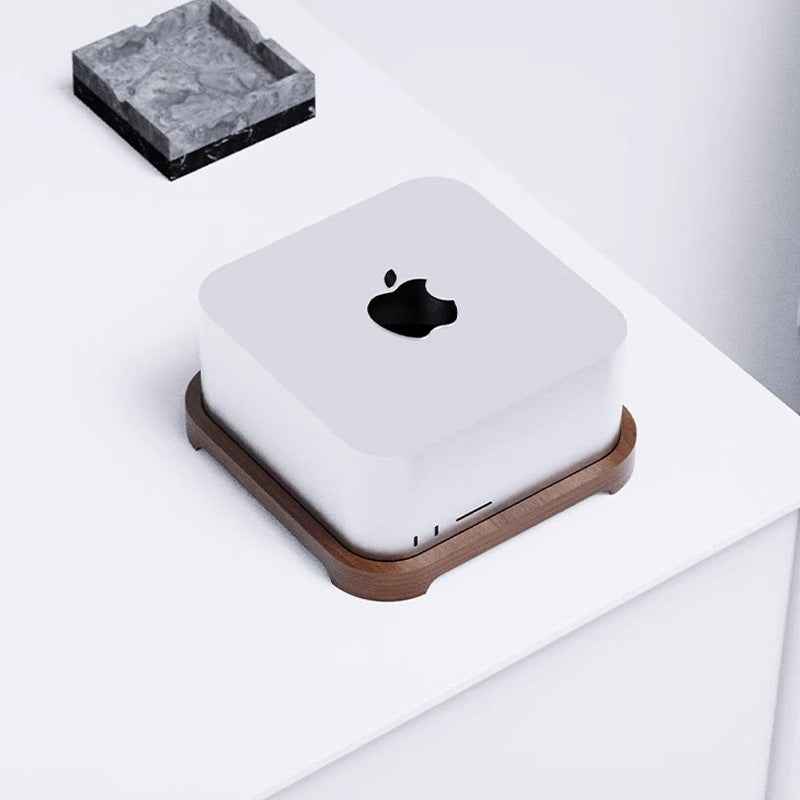 Black Walnut Desktop Stand for Apple 2023 Mac Studio M2