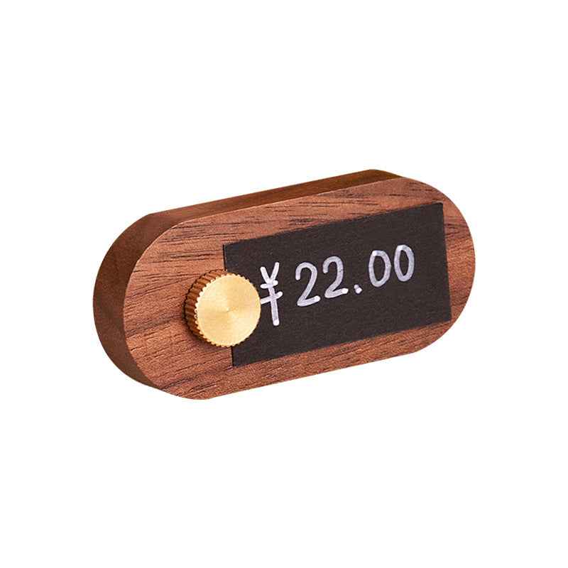 Wooden Price Store Display Signs with Price Tag Paper and Pens