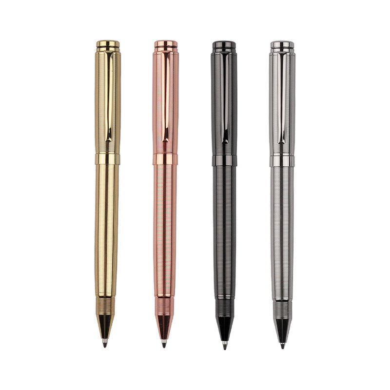 4 Color Metal Business Ballpoint Pen Black Ink