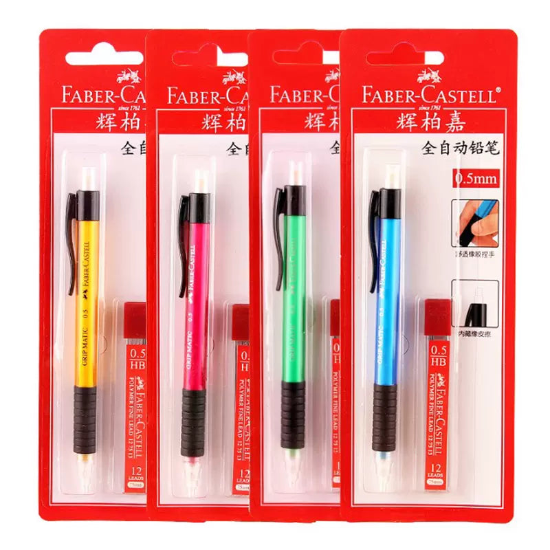 筆記具 Faber-Castell TK - matic 0.5 Faber Castell 0.5mm Grip Matic Mechanical Pencil 4 Pack