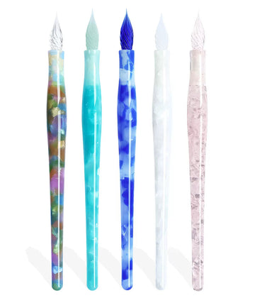 MAJOHN N12 Glass Dip Pen – Resin Barrel, Replaceable Nibs (EF/F/M)