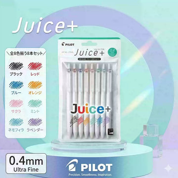 Pilot Juice+ gelové pero s inkoustem 0,4 mm ultra jemné, sada 8 barev